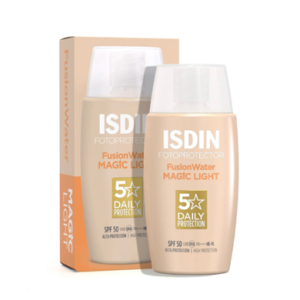ضد آفتاب رنگی فیوژن واتر مجیک ایزدین Isdin Fusion Water Magic Light Spf50