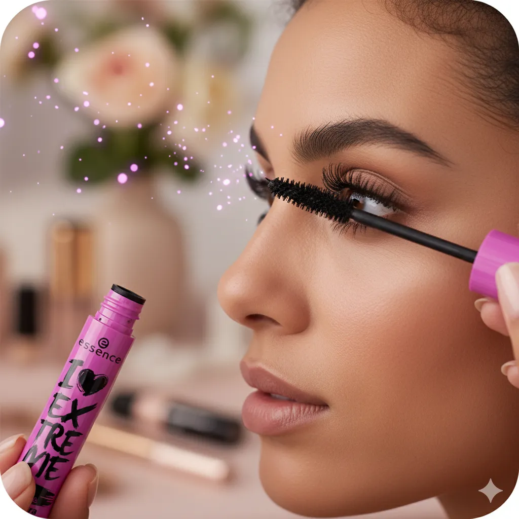 طرز استفاده از ریمل اسنس صورتی