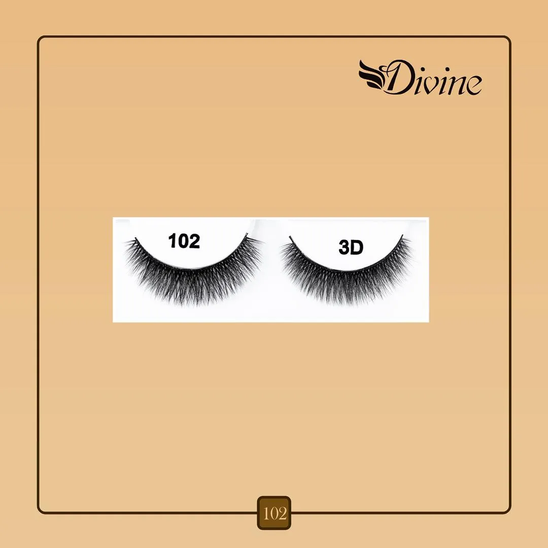 مژه جفتی 3D دیواین – حجم طبیعی و چشمگیر