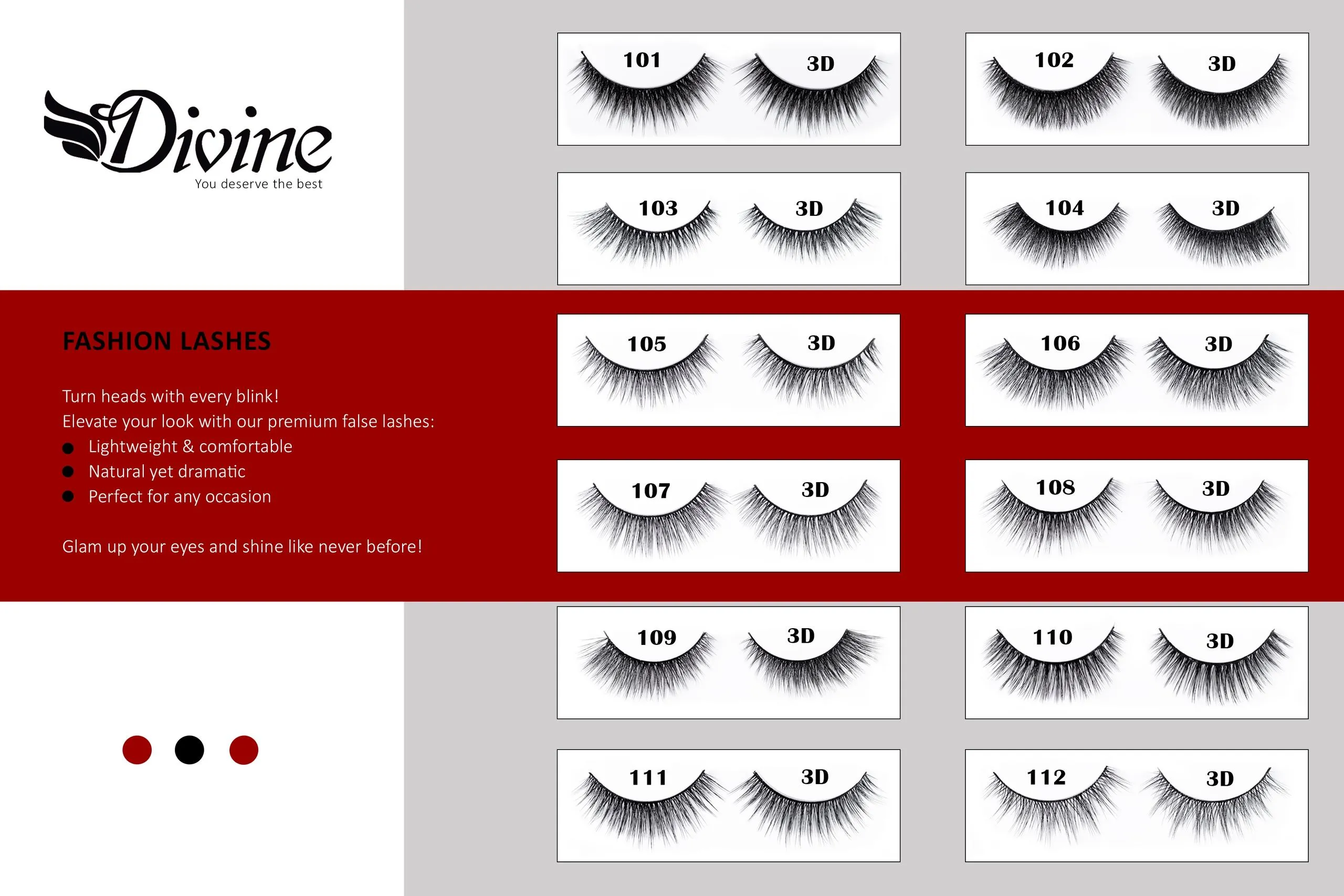 مژه جفتی 3D دیواین